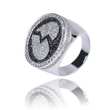 Broken Heart Iced Out Micro Pave Cubic Zircon Crystals Ring - ringsuniverse