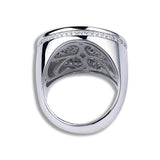 Broken Heart Iced Out Micro Pave Cubic Zircon Crystals Ring - ringsuniverse