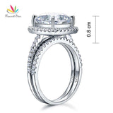Terrific 5 Carat Cushion Cut Z Diamond Ring Set - Rings Universe