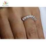 Wonderful 1.75 Carat Seven Stone Silver Wedding Ring - Rings Universe