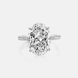 Terrific 5 Carat Four Prong Solitaire Lab Diamond Ring - Rings Universe