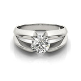Solitaire 1 Carat Simulated Diamond Wedding Engagement Ring - Rings Universe