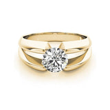 Solitaire 1 Carat Simulated Diamond Wedding Engagement Ring - Rings Universe