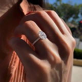 Dazzling Oval Brilliant AAA CZ Stone Classic Ring - Rings Universe