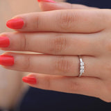Fine Jewelry 3pcs Moissanite Round Engagement Ring - Rings Universe