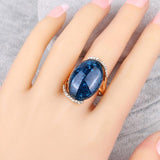 Vintage Collection of Antique Gold Crystal Rings - ringsuniverse