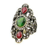 Vintage Collection of Antique Gold Crystal Rings - ringsuniverse