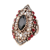 Vintage Collection of Antique Gold Crystal Rings - ringsuniverse