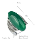 Vintage Collection of Antique Gold Crystal Rings - ringsuniverse