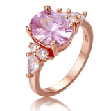Vintage Silver Pink Sapphire Cocktail Party Ring - Rings Universe