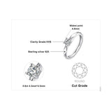 Superb AAA+ Cubic Zirconia Diamonds Silver Ring - Rings Universe