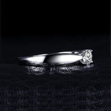 Elegant High Quality AAA+ CZ Diamonds Solitaire Ring - ringsuniverse