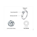 Elegant High Quality AAA+ CZ Diamonds Solitaire Ring - ringsuniverse