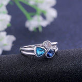 Superb Fascinating Three Different Color AAA Zircon Ring - Rings Universe