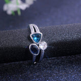 Superb Fascinating Three Different Color AAA Zircon Ring - Rings Universe