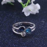 Superb Fascinating Three Different Color AAA Zircon Ring - Rings Universe