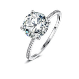3 Carat Round Cut Fashion Style Sona Diamond Ring - Rings Universe