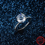 3 Carat Round Cut Fashion Style Sona Diamond Ring - Rings Universe