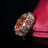 Luxury Golden Color Trendy Hollow Out Ring - Rings Universe