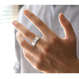 Tungsten Carbide AAA+ CZ Diamonds Ring - Rings Universe