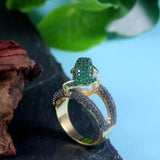 Designer Cute Jumping Frog Shaped Fancy Ring - ringsuniverse