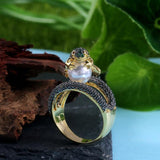 Designer Cute Jumping Frog Shaped Fancy Ring - ringsuniverse