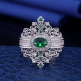 Luxury Crown Shaped Hyperbole Jewelry Ring