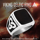 Valknut Signet Odin Symbol Viking Biker Ring - ringsuniverse