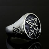 Sigil of Lucifer Satan Seal Signet Ring - ringsuniverse