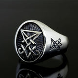 Sigil of Lucifer Satan Seal Signet Ring - ringsuniverse