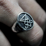 Sigil of Lucifer Satan Seal Signet Ring - ringsuniverse