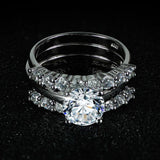 Adorable 2021 New Arrival Silver 3 pieces Ring Set - ringsuniverse