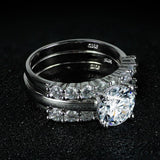 Adorable 2021 New Arrival Silver 3 pieces Ring Set - ringsuniverse