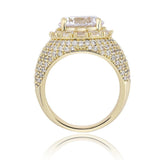 Hip Hop Big Round Micro Paved Cubic Zircon Ring - ringsuniverse