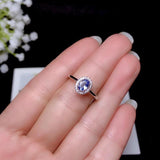 Excellent Oval Cut Natural Tanzanite Gemstone Ring - Rings Universe