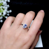 Excellent Oval Cut Natural Tanzanite Gemstone Ring - Rings Universe