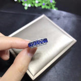 Beautiful 925 Sterling Silver Natural Sapphire Wedding Ring - ringsuniverse