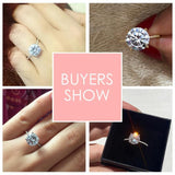 3 Carat Round Cut Fashion Style Sona Diamond Ring - Rings Universe
