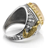 Hot Jewelry Silver Ocean Onyx Stone Ring - Rings Universe