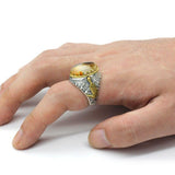 Hot Jewelry Silver Ocean Onyx Stone Ring - Rings Universe