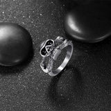 Heavy Skull Metal Gun Black Punk Ring - ringsuniverse