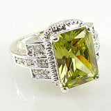 Classic Silver Topaz Ruby Amethyst Emerald Zircon Rings - ringsuniverse