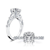 Classy 2 Carat Round Cut Luxury Lab Diamond Wedding Ring - Rings Universe