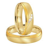 Popular Gold Color Marriage Couple Wedding Rings For Men and Women - Rings Universe