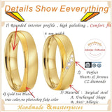 Popular Gold Color Marriage Couple Wedding Rings For Men and Women - Rings Universe