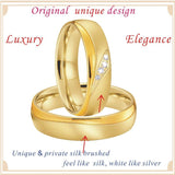 Popular Gold Color Marriage Couple Wedding Rings For Men and Women - Rings Universe
