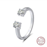 Designer 925 Silver Gold Color AAA Zircon Diamond Ring - ringsuniverse