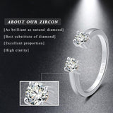 Designer 925 Silver Gold Color AAA Zircon Diamond Ring - ringsuniverse