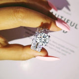 New Arrival Luxury Silver 2Pcs AAA Cz Diamonds Rings set - ringsuniverse