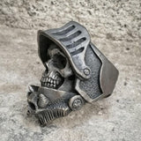 Black Death Knight Gothic Skull Ring - ringsuniverse